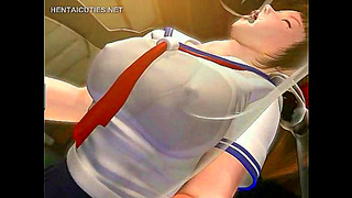 Curvy Hentai Goddess Enjoys Hot Blowjob Bouncy Tits Action