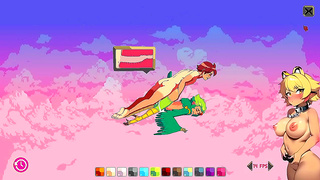 Hero Tames Wild Maidens in Steamy Cloudland Fantasy Encounter