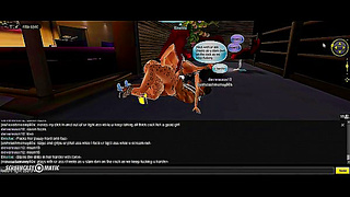 Enxitiye Rides Massive Cock in Wild 3D IMVU Hentai Gangbang Fantasy