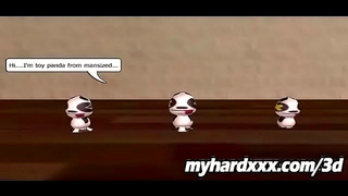 Blonde Fox Beauty Pleasured by Huge Dick in Hot 3D Hentai Action