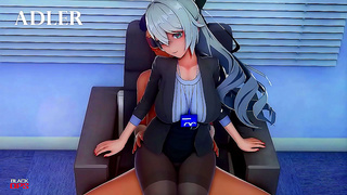 Horny Secretary Tempts Boss in Steamy Office MMD Fantasy Fling
