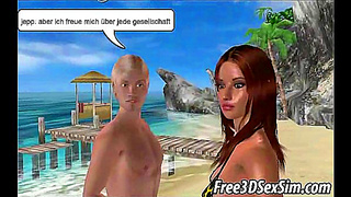 Bronze Goddess Rides Wild on Beach Sands Beneath Golden Rays