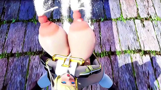 Curvy MMD Nun Tempts Fate with Sizzling Strip Routine