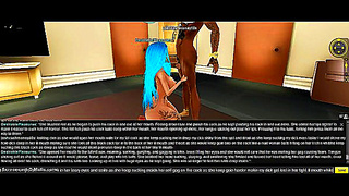 IMVU Beauty Gets Double Stuffed After Fiery Oral in Luxury Suite