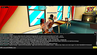 IMVU Lovers Ignite Passion in Steaming 3D Hentai Tryst Inside Hotel Room