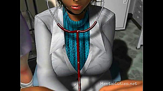 Busty Nurses Seduce Patient with Steamy Double Blowjob in Hentai Clinic