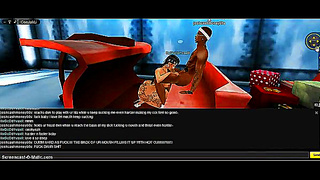 Divine Anime Babe Ignites Hot Xmas Encounter in Immersive IMVU Realm