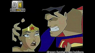 Superman Takes Control: Hot Anal Creamy Oral Finish with Wonder Woman
