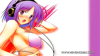 Ecchi Anime Girls Dance Naked to Hard Dubstep Beats in Horny Night Club