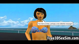 Foxy Cartoon Vixen Tempts Lover into Steamy Boat Ride Adventure