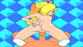 Daisy Teases Samus Rosalina in Steamy Lesbian Encounter – Hentai Dream Come True