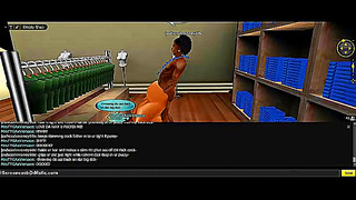 Anime Beauty Embraces Twin Pleasures in Steamy IMVU Shower fantasy