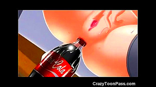 Young Fox Babe Loves Bottle Play Hot Anal Release in Cartoons