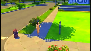 Sims Beauty Tempts Fate with Steamy Anime Tryst Under Moonlight Shadows