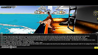 Sultry 3D Beauty Rides Stormy Waves in Steamy Boat Encounter
