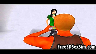 Luscious Brunette Tempts in Steamy Cartoon Fantasy Photoshoot Seduction