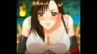 Tifa Tempts Cloud with Seductive Blowjob in Steaming Hot Hentai Adventure