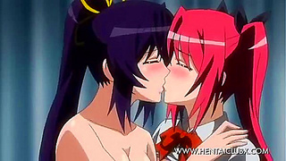 Seductive Anime Girls Heat Things Up with Busty Cosplay Adventures in Rakuen 11