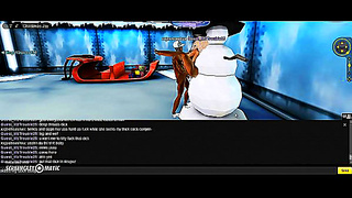Anime Goddess Teases Her Lover in Steamy IMVU Christmas Fantasy – Sexy Holiday Encounter