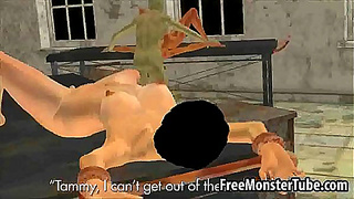 Short-Haired Siren Seduces Undead Warrior in Fiery Hentai Tryst