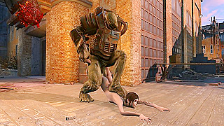 Cute Mini Babe Deepthroats Giant Mutant Dick in Steamy Fallout Fuckfest