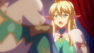 Busty Elf Queen Stepdaughter Seduce Each Other in Hypnotic Hentai Tryst