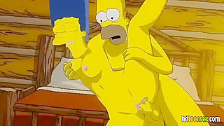 Marge Homers Hot Animated Tryst in Simpson Bedroom Bliss