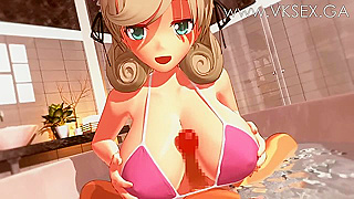 Busty Maid Teases Client with Sensual Tit-Fuck at Naughty Spa