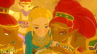 Urbosa Zelda Seduce Link in Hot Hyrule Nights Threesome Delight