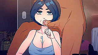 Time Stops as Short-Haired Cutie Craves Cock — Deep Throat Chaos Begins