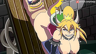 Bowsette Tames Marios Massive Cock in Wild Hentai Encounter