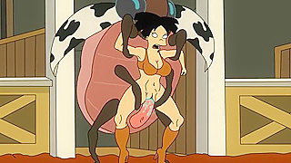 Amy Wong Seduces Giant Beetles Massive Shaft in Hot Hentai Action