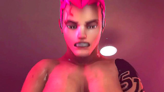 Zaryas Busty Futanari Desires Ignite Steamy Tryst with Widowmaker – Hot 3D Encounter