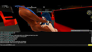 Ms. Darkness Gets Pleasured by Bold Hero in Hot 3D Fantasy Encounter