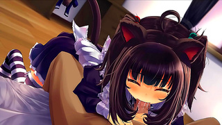 Naughty Catgirl Brings Wild Desires to Life in Spicy Hentai Adventure