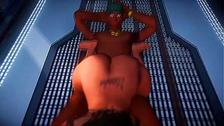 Voluptuous 3D Beauty Rides Huge Dick to Explosive Cream Pie Orgasm