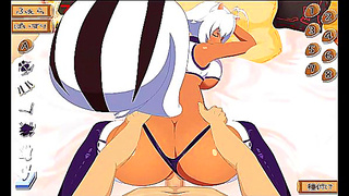 Tanned Goddess Rides Wild Passion in Sultry Hentai Fantasy