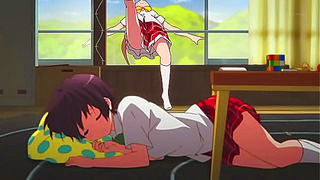 Cute Chuunibyo Lovers Embrace in Heartfelt Anime Romance Scene