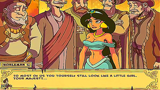 Jasmine Takes Control in Sensual Harem Ritual with Submissive Lover