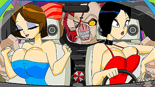 Claires Lush Curves Shake During Zombie Chaos in Hot Resident Evil Hentai