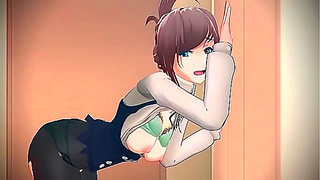 Mature Anime Beauty Seduces Lover with Fiery Blowjob Fantasy