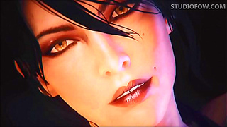 Morrigan Tempts the Primeval Dragon Deity in Sensual Hentai Conjuration Rite