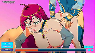 Curvy Manga Vixen Dominates Hero in Steamy Fantasy Roleplay Adventure