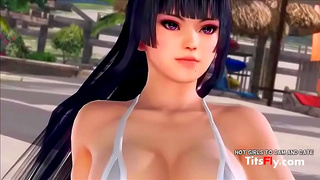 Anime Beauty Surfs Hot Waves Gets Pounded on Sun-Drenched Beach Wild Ride