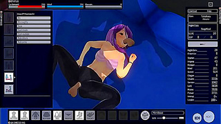 Moonlit Maid Temptation: Dual tease Sparks Steamy Hentai Nights