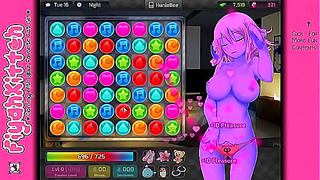 HuniePop Beauty Teases Gamer with Seductive Moves in Spicy Anime Quest