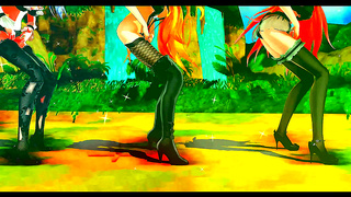 Enchanted Forest Rendezvous: Busty Anime Beauties Dance into Steamy Trysts