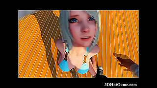 Luscious 3D Goddess Rides Hard Swallows Every Inch in Steamy Hentai Sex