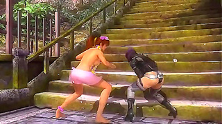 Motoko Kasumi Face Off in a Fiery Hentai Battle Fueled by Lustful Desire