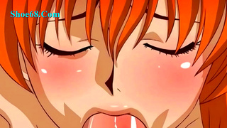 Nami Tempts Twin Lovers in Sultry One Piece Hentai Fantasy